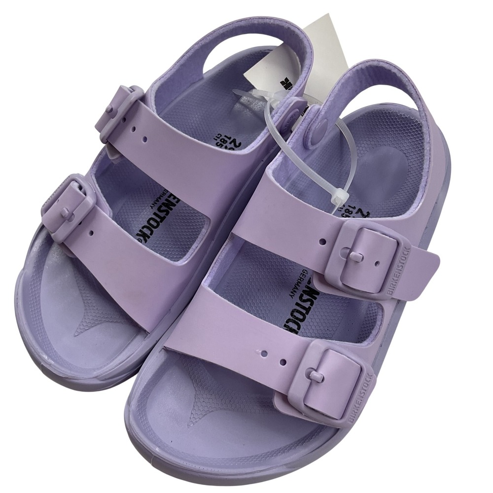 Birkenstock Milano EVA Kids Purple Lilac Sandals Size 29 C11 Waterproof